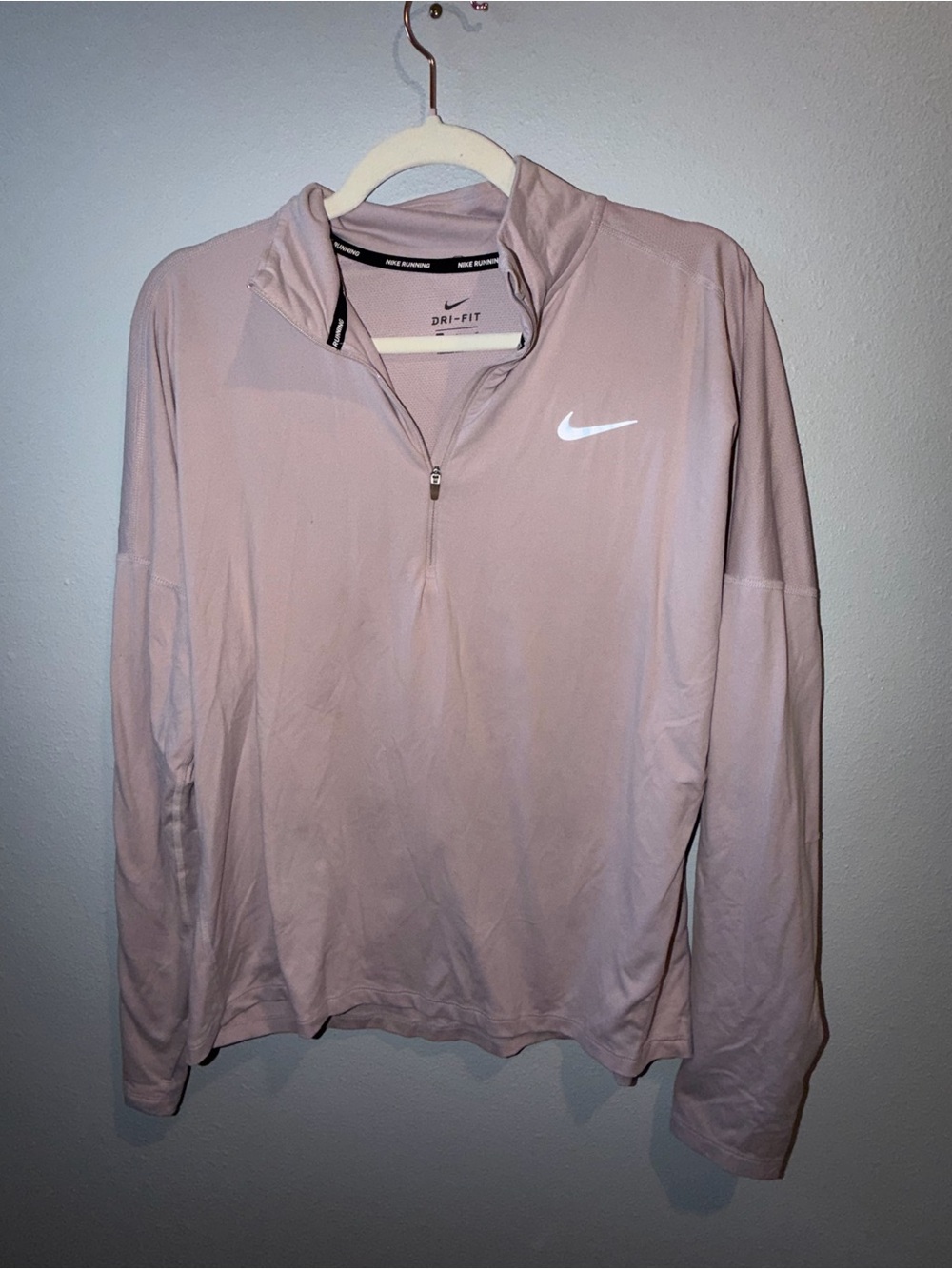 Nike Dri-FIT Pink Quarter Zip Running Top 💗🏃‍♀️
